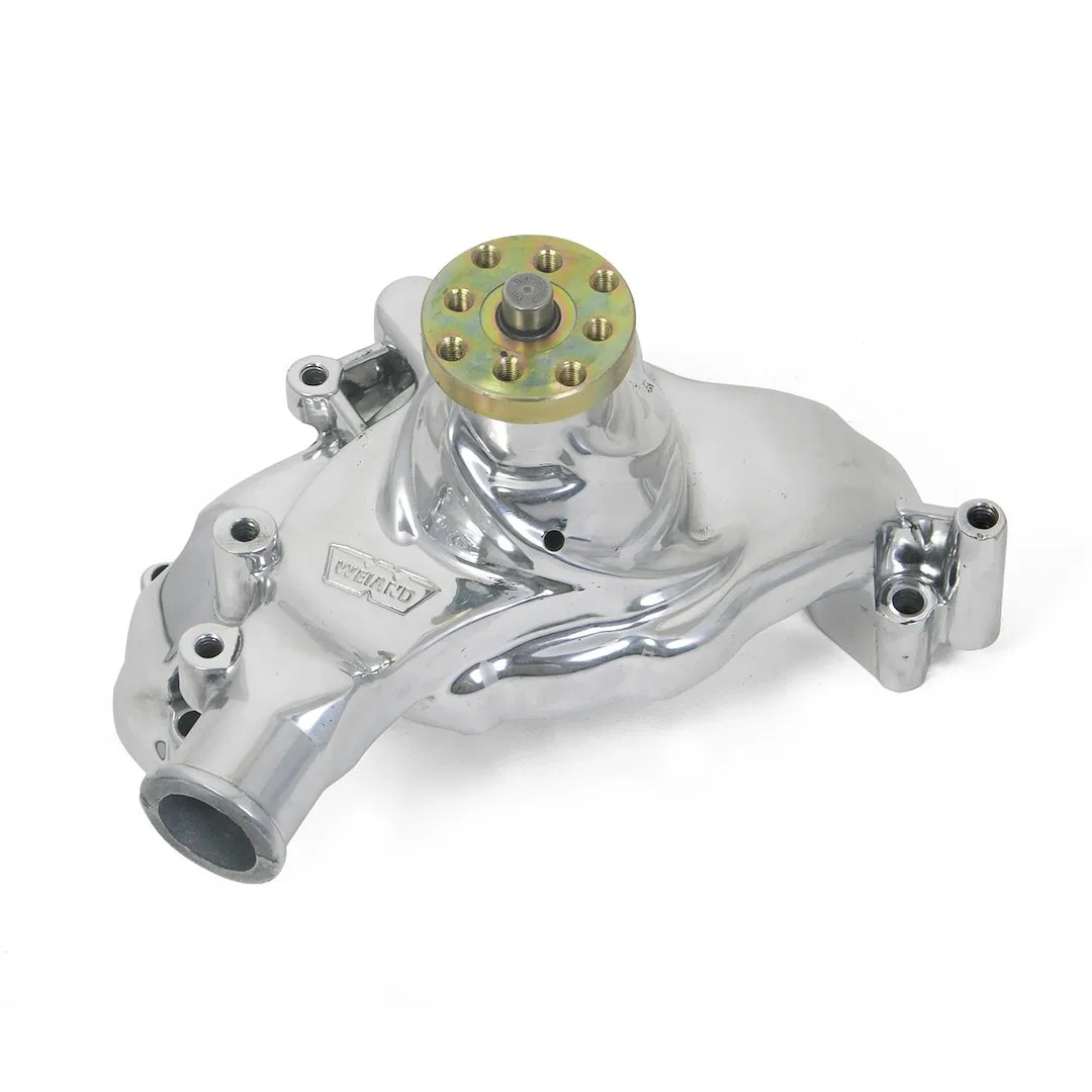 9242P – WEIAND Water Pump, For Use With Big Block Chevy Engines Long Polished Aluminum